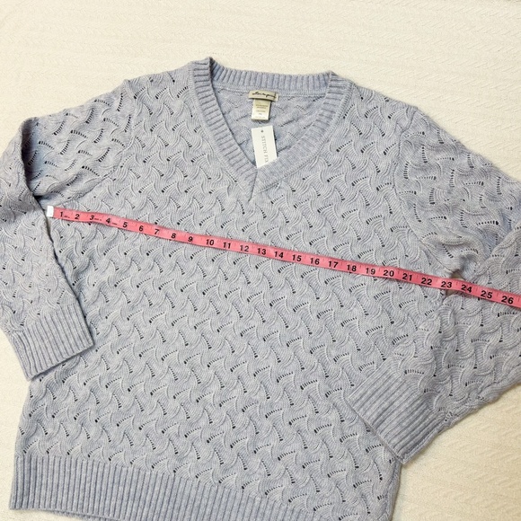 NWT STITCH FIX Cotton Emporium Callen V Neck Light purple/periwinkle Sweater XXL - Picture 8 of 11